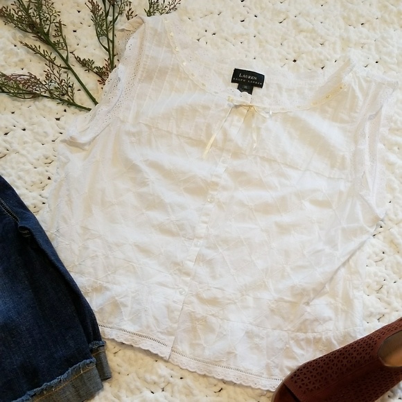 Ralph Lauren Tops - Ralph Lauren Sleeveless Peasant Top